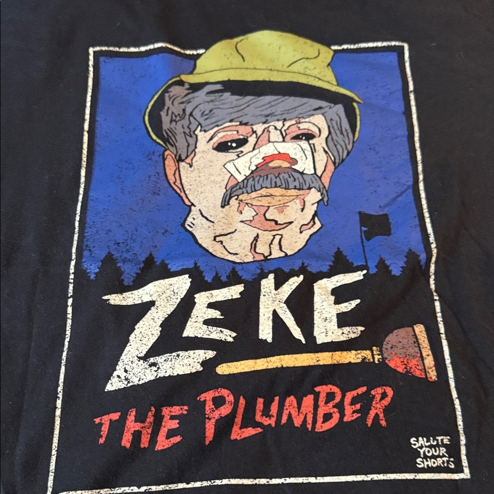 Nickelodeon Black Zeke the Plumber T-Shirt - Picture 2 of 3